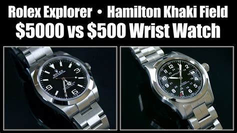 hamilton khaki vs rolex explorer